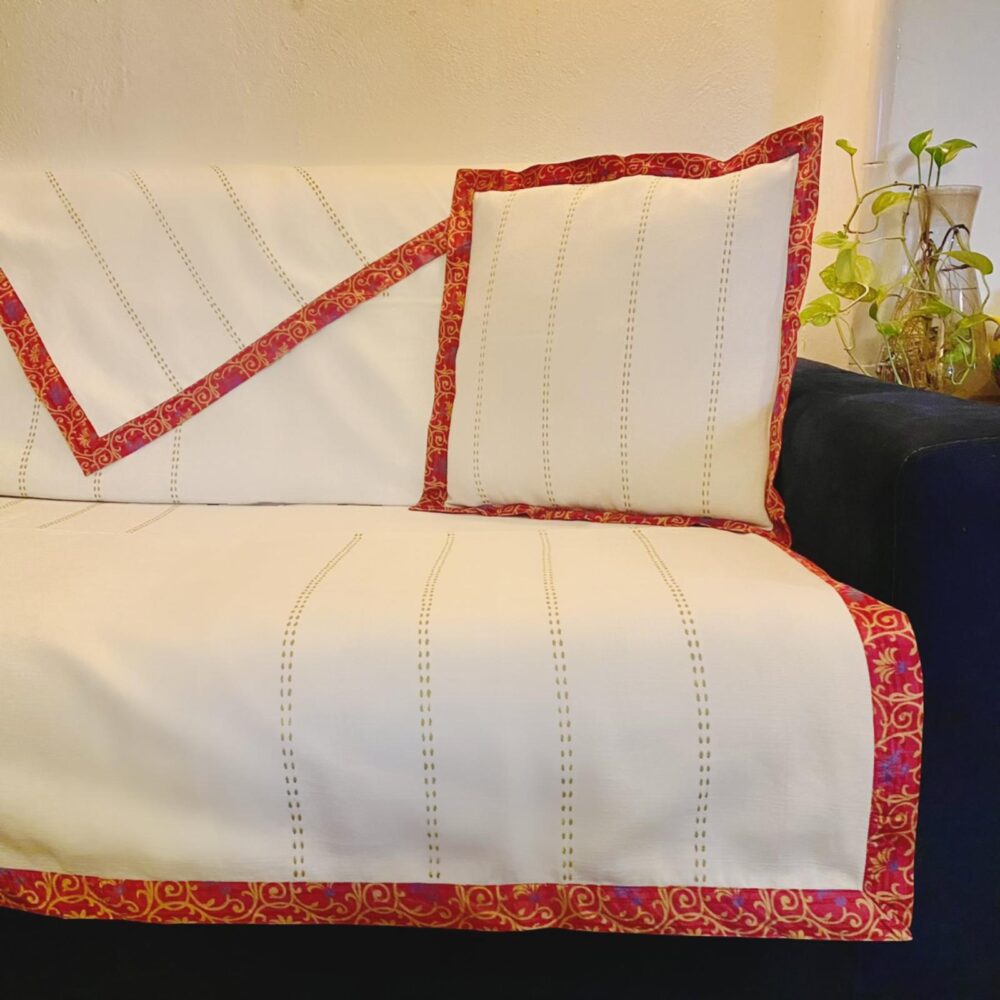 Completo con 2 copricuscini 45x45